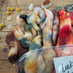 Lucky bag XL AUTUMN, color mix of wool for spinning or felting - kopie