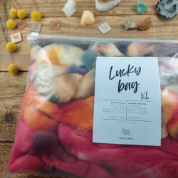 Lucky bag XL AUTUMN, color mix of wool for spinning or felting - kopie