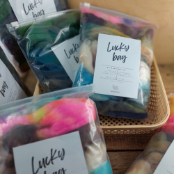 Lucky bag - color mix of wool for felting and spinning