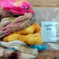 Lucky bag - color mix of wool for felting and spinning