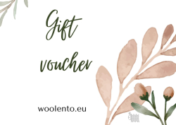 Gift voucher for the purchase in the e-shop woolento.eu