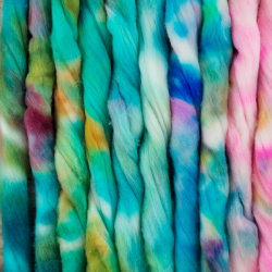 Lucky bag XL SUMMER, color mix of wool for spinning or felting 