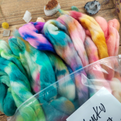 Lucky bag XL SUMMER, color mix of wool for spinning or felting 