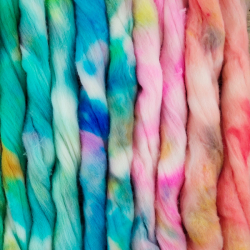 Lucky bag XL SUMMER, color mix of wool for spinning or felting 