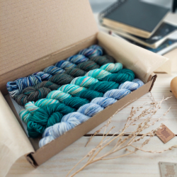 CRAZY - sock knitting set with pattern from Woolento